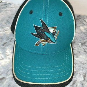 SAN JOSE SHARKS NHL HOCKEY HAT BLACK/TEAL